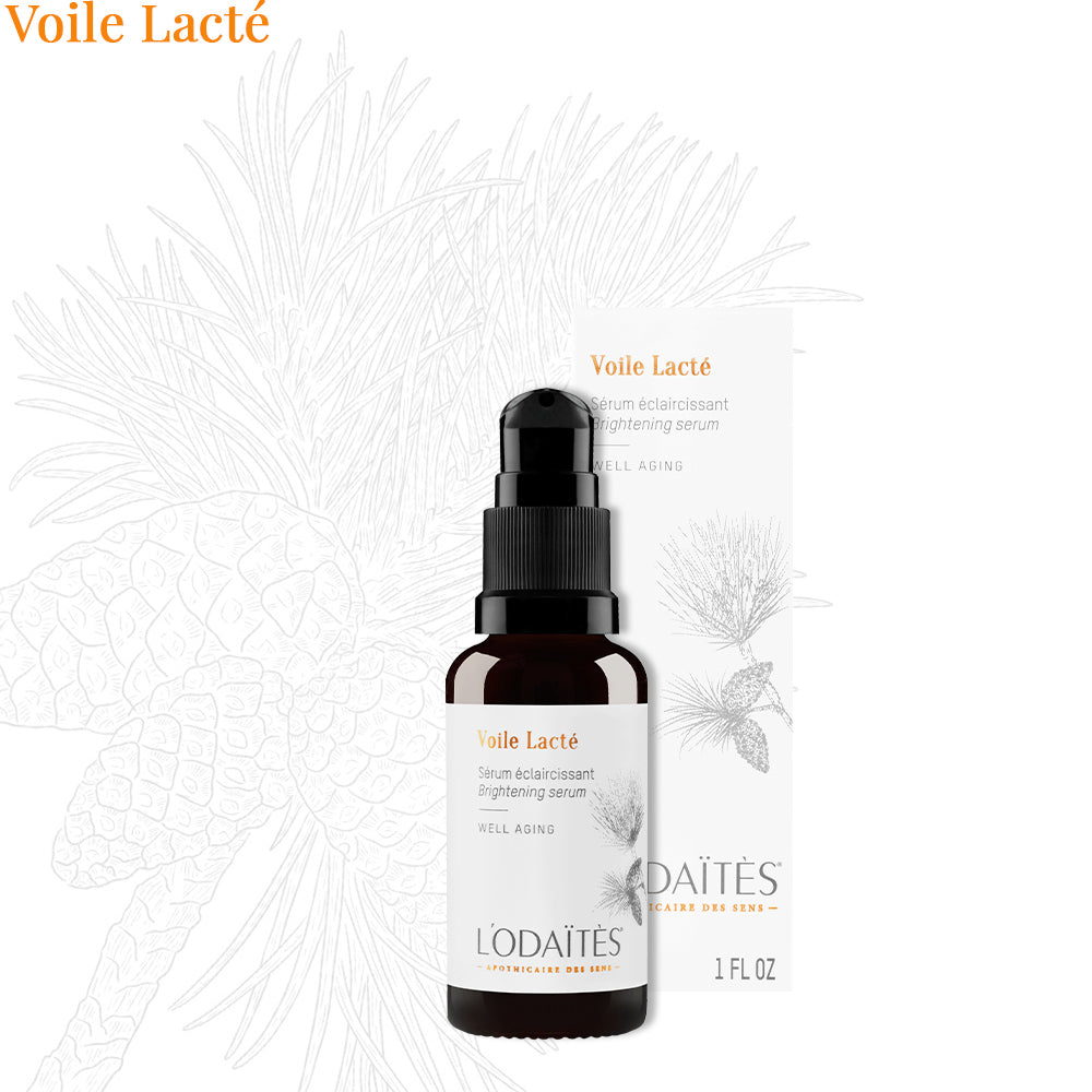 L'Odaïtès brightening and hydrating serum on a white background